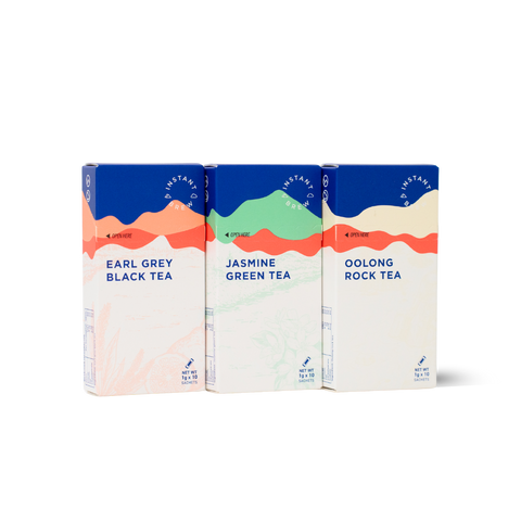 Forest Cloud InstantBrew – Oolong Tea, Green Tea, Earl Grey Tea (10 Sachets)
