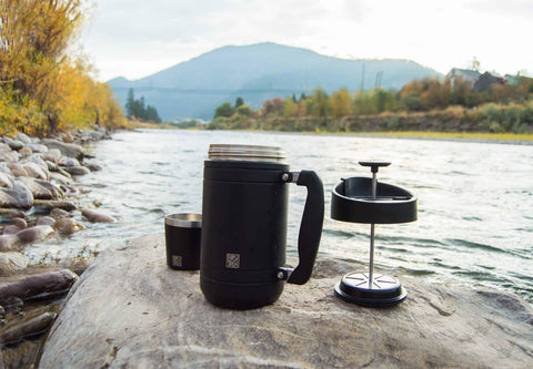 BruTrek - BaseCamp French Press - Forest Cloud