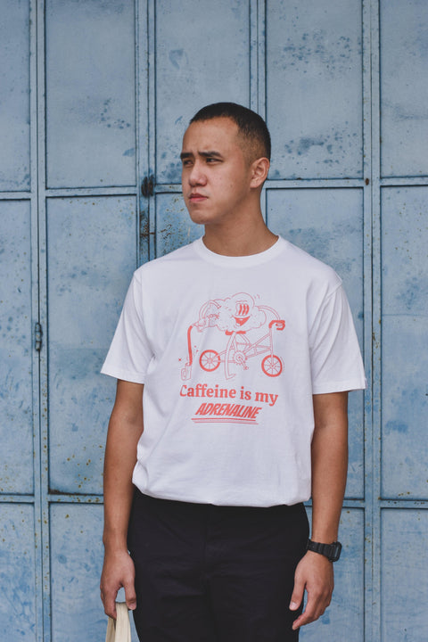 Coffee Adrenaline Tee - Forest Cloud